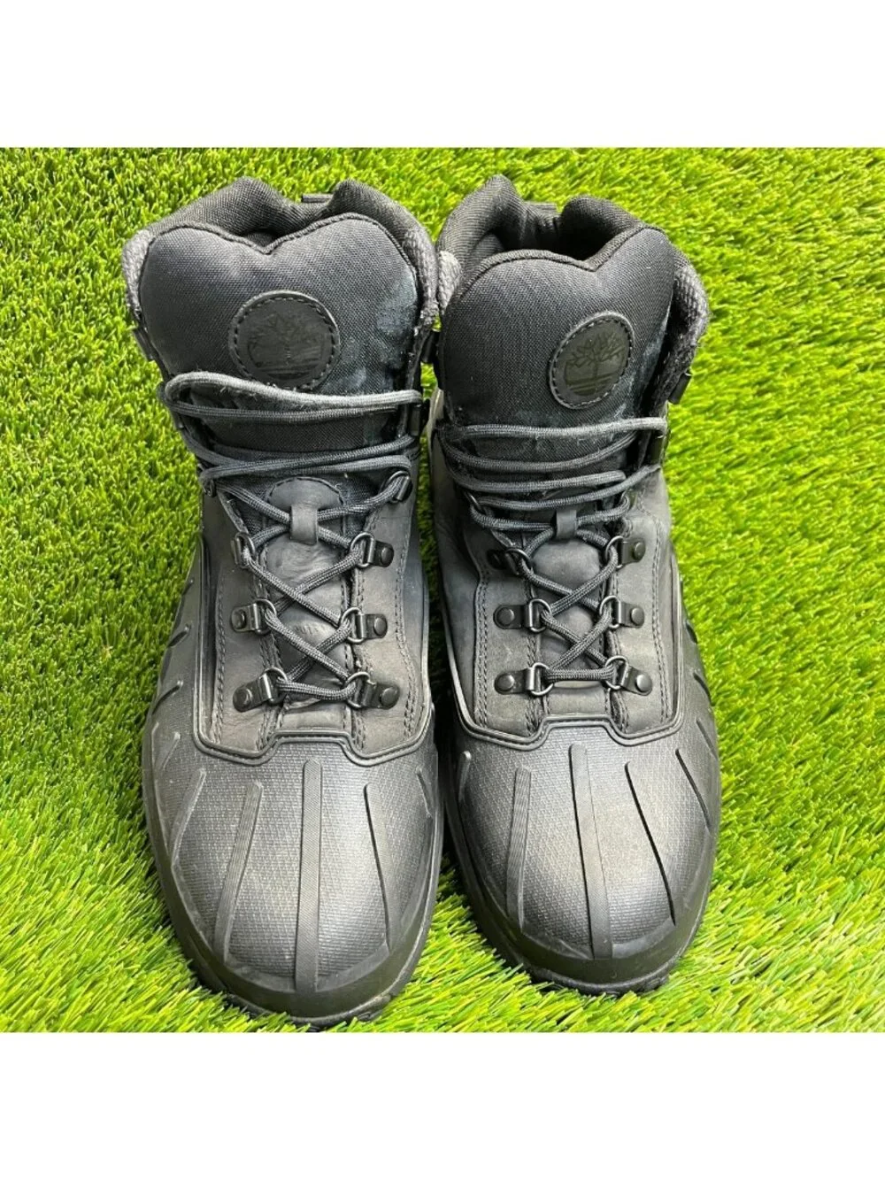 Timberland Converge Mid Mens Size 13 Black Outdoor Waterproof Lace Up Boots